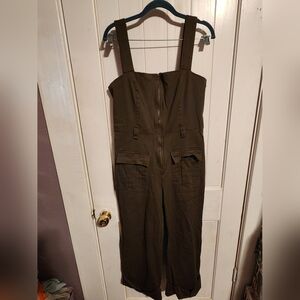 Olive green The Vintage shop jumpsuit. Size L